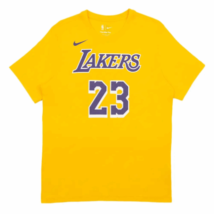 CAMISETA DEPORTIVO MASCULINO NIKE NBA LEBRON JAMES LOS ANGELES LAKERS MANGAS CORTAS