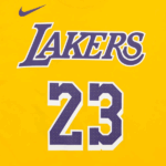 CAMISETA DEPORTIVO MASCULINO NIKE NBA LEBRON JAMES LOS ANGELES LAKERS MANGAS CORTAS - Imagen 3