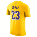 CAMISETA DEPORTIVO MASCULINO NIKE NBA LEBRON JAMES LOS ANGELES LAKERS MANGAS CORTAS - Imagen 4