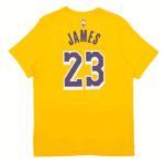 CAMISETA DEPORTIVO MASCULINO NIKE NBA LEBRON JAMES LOS ANGELES LAKERS MANGAS CORTAS - Imagen 5