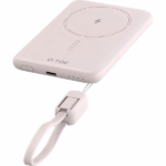 CARGADOR PORTÁTIL INALÁMBRICO G-TIDE SLIM 01 5.000 MAH PINK - Imagen 2