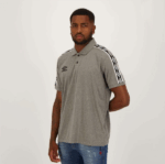 CAMISETA POLO CASUAL MASCULINO UMBRO TRADITIONAL CLUB MANGAS CORTAS - Imagen 5