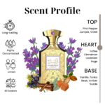 PERFUME UNISEX EMPER AL FARES ARABESQUE AMETHYST EDP 100ML - Imagen 5