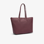 BOLSO DE HOMBRO FEMENINO LACOSTE L.12.12 CONCEPT BURDEOS - Imagen 2