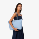 BOLSO DE HOMBRO FEMENINO LACOSTE L.12.12 CONCEPT LIGHT BLUE - Imagen 6