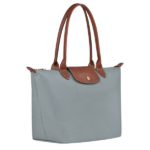 BOLSO DE MANO FEMENINO LONGCHAMP LE PLIAGE ORIGINAL ACERO - Imagen 2