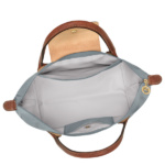 BOLSO DE MANO FEMENINO LONGCHAMP LE PLIAGE ORIGINAL ACERO - Imagen 4