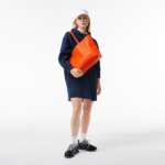 BOLSO DE HOMBRO FEMENINO LACOSTE TOTE ANNA REVERSIBLE MARRÓN/NARANJA - Imagen 10