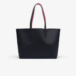 BOLSO DE HOMBRO FEMENINO LACOSTE TOTE ANNA REVERSIBLE NEGRO/ FUCSIA - Imagen 3