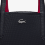 BOLSO DE HOMBRO FEMENINO LACOSTE TOTE ANNA REVERSIBLE NEGRO/ FUCSIA - Imagen 5