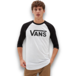 CAMISETA CASUAL MASCULINO VANS CLASSIC RAGLAN MANGAS 3/4 - Imagen 3