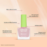 ESMALTE DE UÑAS ARMAF BEAUTÉ BREATHABLE HALAL ENAMEL LAVENDER 9ML - Imagen 2