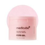 ALMOHADILLA FACIAL MEDICUBE PDRN PINK COLLAGEN TONING GEL TONER 70PCS 120ML - Imagen 2
