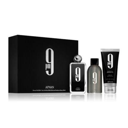 PERFUME MASCULINO AFNAN 9PM BLACK EDP SET 3 EN 1