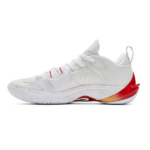 CALZADO DEPORTIVO MASCULINO PEAK TAICHI OLYMPIC FLASH 6 JOSÉ ALVARADO WHITE/GOLD/RED - Imagen 2