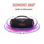 ALTAVOZ PORTÁTIL VEZR PRO MAX SOUND RGB 80W BLACK - Imagen 6