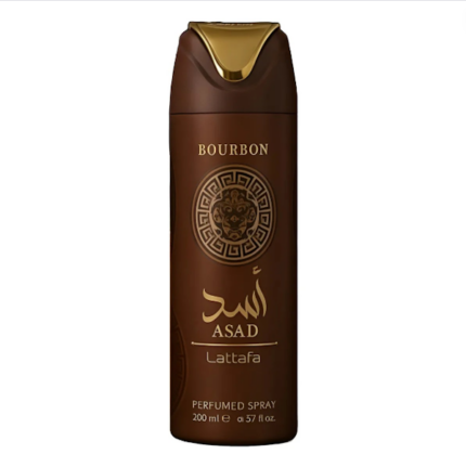 SPRAY CORPORAL MASCULINO LATTAFA ASAD BOURBON 200ML