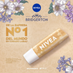 BÁLSAMO LABIAL NIVEA EDICIÓN LIMITADA BRIDGERTON VANILLA BISCUIT 4.8GR - Imagen 4