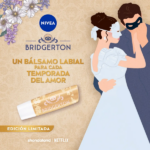 BÁLSAMO LABIAL NIVEA EDICIÓN LIMITADA BRIDGERTON VANILLA BISCUIT 4.8GR - Imagen 5