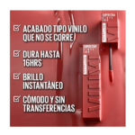LABIAL LIQUIDO MAYBELLINE SUPERSTAY VINYL INK CHARMED - Imagen 5