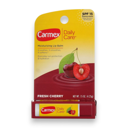 BÁLSAMO LABIAL CARMEX DAILY CARE FRESH CHERRY SPF 15 4.25GR