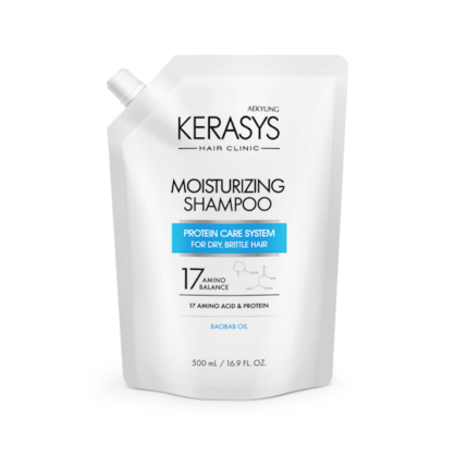 SHAMPOO CAPILAR KERASYS MOISTURIZING CLINIC 500ML REFIL
