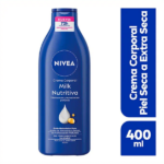 CREMA CORPORAL NIVEA MILK NUTRITIVA 5 EN 1 400ML - Imagen 2