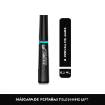 MÁSCARA PARA PESTAÑAS L’ORÉAL TELESCOPIC LIFT WATERPROOF BLACK - Imagen 3