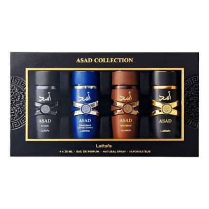 PERFUME MASCULINO LATTAFA ASAD COLLECTION EDP 25ML SET DE 4PZ