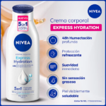 CREMA CORPORAL NIVEA HIDRATACIÓN EXPRESS 5 EN 1 400ML - Imagen 3