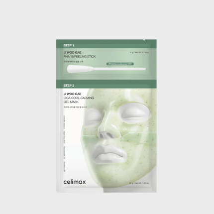 MÁSCARA FACIAL CELIMAX JI WOO GAE CICA PHA PEEL 2 STEP GEL 4G+30G 4 UNIDADES