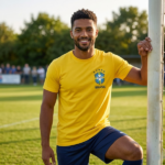 CAMISETA CASUAL MASCULINO TRINGEL PENTA BRASIL MANGAS CORTAS - Imagen 3