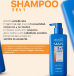 SHAMPOO CAPILAR KERASYS PRO ACTIVE MAN 2IN1 WOODY 400ML - Imagen 2