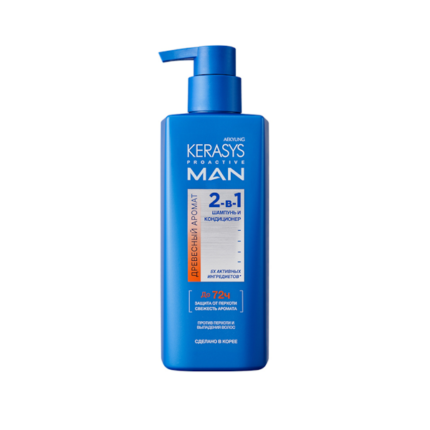 SHAMPOO CAPILAR KERASYS PRO ACTIVE MAN 2IN1 WOODY 400ML
