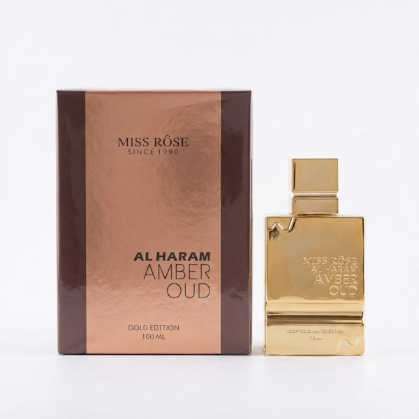AL HARAM AMBER OUD II.... PERFUME UNISEX MISS ROSE AL HARAM AMBER OUD EDP 100ML - Imagen 1