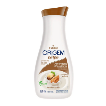 CREMA CORPORAL NAZCA COSMÉTICOS ORIGEM ALMENDRA Y MACADAMIA 380ML