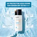 PROTECTOR FACIAL BELIF UV AQUA BOMB SUN SÉRUM SPF50+ PA++++ 50ML - Imagen 5