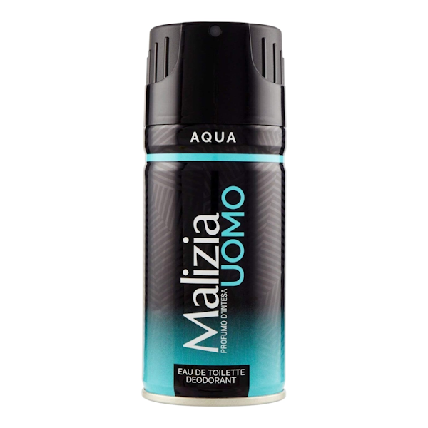AQUA...... DESODORANTE MASCULINO MALIZIA UOMO AQUA EDT 150ML - Imagen 1