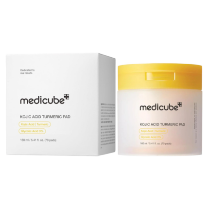 ALMOHADILLA FACIAL MEDICUBE KOJIC ACID TURMERIC PAD 70PCS 160ML