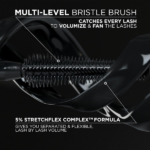 MÁSCARA DE PESTAÑA L’ORÉAL VOLUMINOUS PANORAMA WATERPROOF BLACK - Imagen 3