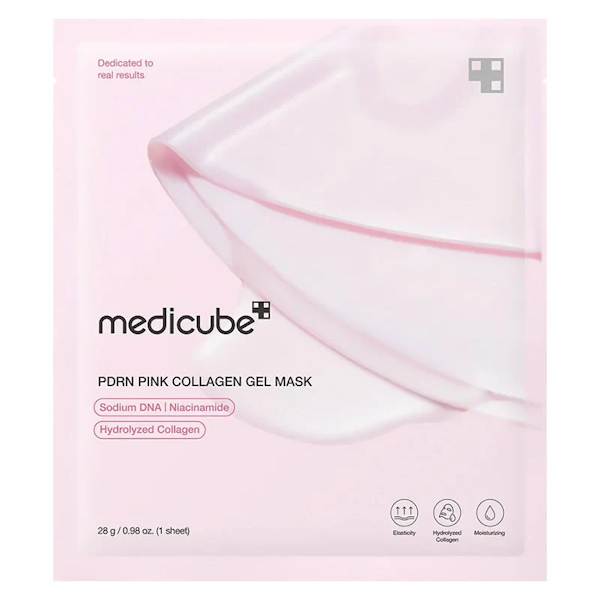 PDRN PINK MASK............ MÁSCARA FACIAL MEDICUBE PDRN PINK COLLAGEN GEL 28G - Imagen 1