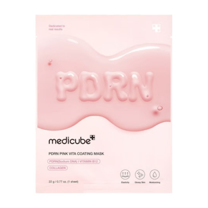 MÁSCARA FACIAL MEDICUBE PDRN PINK VITA COATING 22G