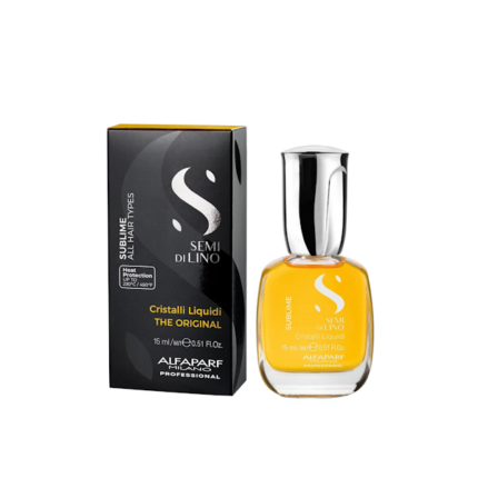 ACEITE CAPILAR ALFAPARF MILANO SEMI DI LINO SUBLIME THE ORIGINAL CRISTALLI LIQUID 15ML