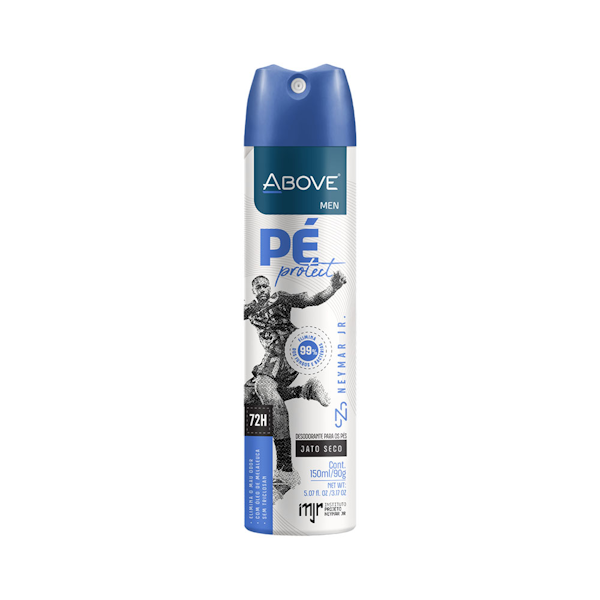 SPRAY PEDICO.... DESODORANTE PARA PIES ABOVE MEN PÉ PROTECT NEYMAR JR. 150ML - Imagen 1