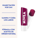 BÁLSAMO LABIAL NIVEA BLACKBERRY SHINE 5.5ML - Imagen 3