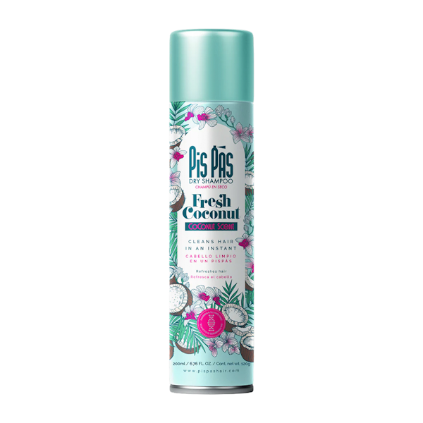 FRESH COCONUT.... SHAMPOO CAPILAR PIS PAS SECO SPRAY FRESH COCONUT SCENT 200ML - Imagen 1