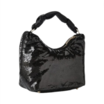 BOLSO DE MANO FEMENINO GUESS VELINA HOBO BLACK - Imagen 5