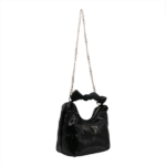 BOLSO DE MANO FEMENINO GUESS VELINA HOBO BLACK - Imagen 7