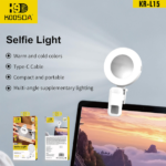 LUZ LED KOOSDA KR-L15 SELFIE LIGHT MIRROR PARA CELULAR - Imagen 3