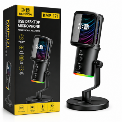 MICRÓFONO PROFESIONAL USB PARA ESCRITORIO KOOSDA KMP-171